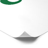 Groene regenboogmilieuactivistendag Aarde elke dag Poster (Hoek)