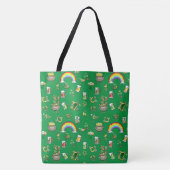 Groene regenboogPetten St Patrick Day Tote Bag (Voorkant)