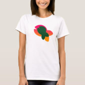 Groene regenboogvis Logo T-shirt (Voorkant)
