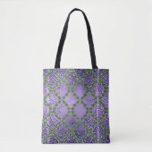 Groene regendruppels tote bag (Voorkant)