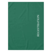 Groene registratiebalie tafelkleed (Voorkant)