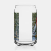 Groene reiger blikvorm glas (Links)