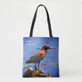 Groene Reiger (Butorides virescens) Tote Bag (Voorkant)