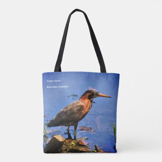 Groene Reiger (Butorides virescens) Tote Bag (Achterkant)
