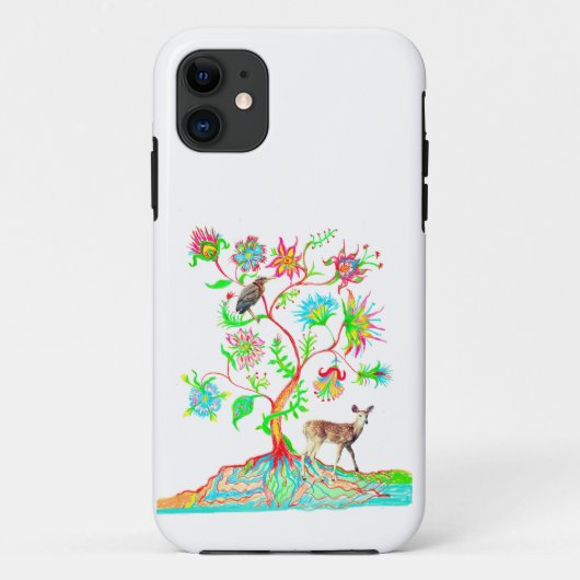 Groene reiger en herten Case-Mate iPhone case (Achterkant)