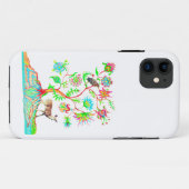 Groene reiger en herten Case-Mate iPhone case (Achterkant (horizontaal))
