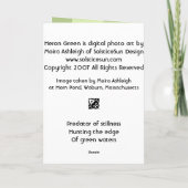 Groene reiger kaart (Achterkant)