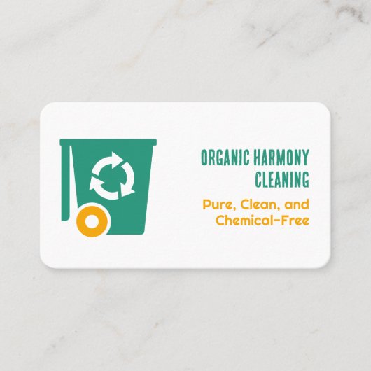 Groene reiniging visitekaartje (Voorkant)