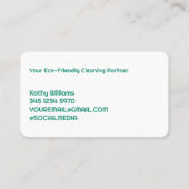 Groene reiniging visitekaartje (Achterkant)