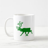 Groene rendieren koffiemok (Links)