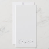 Groene rendieren plat kerst Wenskaart Bedankkaart (Achterkant)