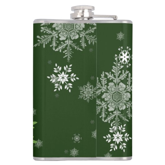 Groene Rendierfles Heupfles (Achterkant)