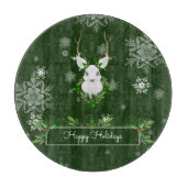 Groene rendiersnijraad snijplank (Voorkant)