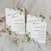 Groene repetitie diner uitnodiging