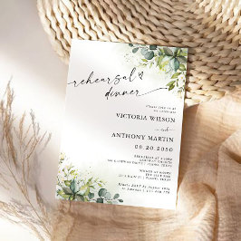 Groene repetitie diner uitnodiging