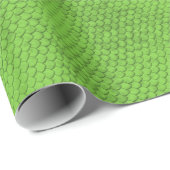 Groene reptiel / slangenhuid - Gift Wrapping Paper Cadeaupapier (Rol Hoek)