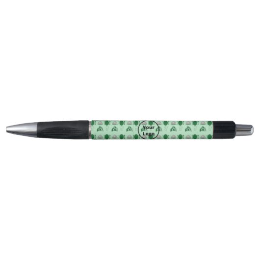 Groene restaurant bedrijfsmodel pen (Voorkant)