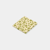 Groene Retro Bloem Lente & Zomer Werkruimte Post-it® Notes (Schuin)
