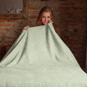  Groene Retro Geometrische Stippen Abstracte Golf Fleece Deken