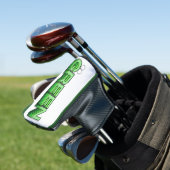 Groene Retro Modern Hergebruik Recyclen Eco Friend Golfheadcover (Insitu)