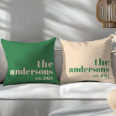 Groene Retro moderne minimalist Kussen