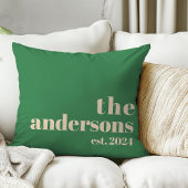 Groene Retro moderne minimalistisch Kussen