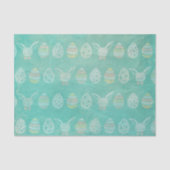  groene retro paaseieren tissuepapier (Voorkant)