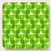 Groene Retro Stijl Drankjes Onderzetter (Voorkant)