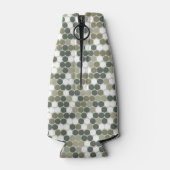 Groene retro stippen flesjeskoeler (Achterkant)