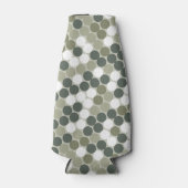 Groene retro stippen flesjeskoeler (Voorkant)