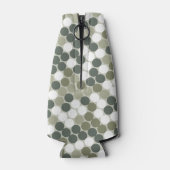 Groene retro stippen flesjeskoeler (Achterkant)