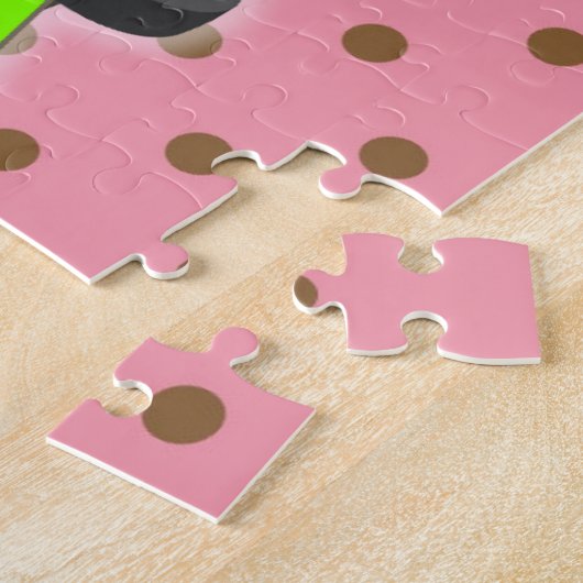 GROENE RETRO VAN ROADTRIP PUZZZLE UITDAGING LEGPUZZEL (Zijkant)