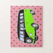 GROENE RETRO VAN ROADTRIP PUZZZLE UITDAGING LEGPUZZEL (Verticaal)