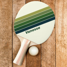 Groene Retro vijf Gestreept met Naam