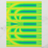 Groene Retrokathedraal Bulk Scrapbookpapier Pagina Flyer (Achterkant)