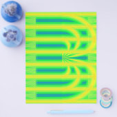 Groene Retrokathedraal Bulk Scrapbookpapier Pagina Flyer (Enkel)