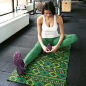 groene retrorecirkels yogamat