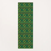 groene retrorecirkels yogamat (Voorkant)