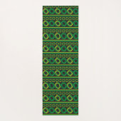 groene retrorecirkels yogamat (Achterkant)