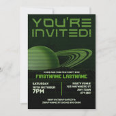 Groene retrowave Party uitnodiging (Voorkant)