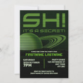 Groene Retrowave Verrassingsverjaardagsfeest Uitno Kaart (Voorkant)