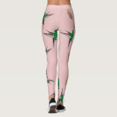 Groene reuzenveer leggings (Achterkant)