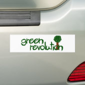 Groene revolutie bumpersticker (Op auto)