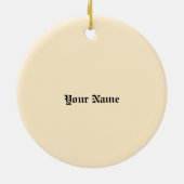 Groene Ridder Familie Crest Achternaam ornament (Achterkant)
