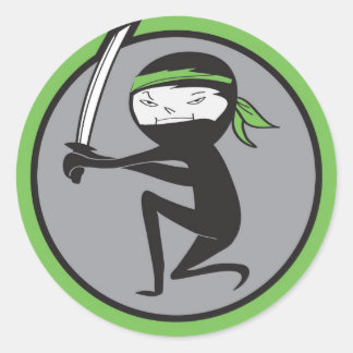 Groene Riem Ninja Sticker
