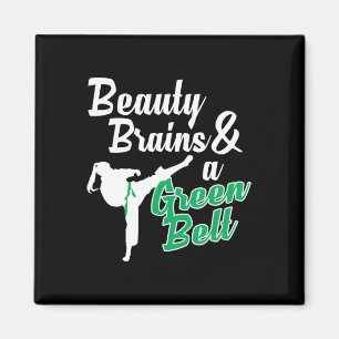Groene Riem Taekwondo Martial Arts Grappig Judo Qu Magneet