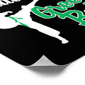 Groene Riem Taekwondo Martial Arts Grappig Judo Qu Poster (Hoek)
