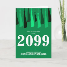 Groene rij Tassels Foto-Afstuderen