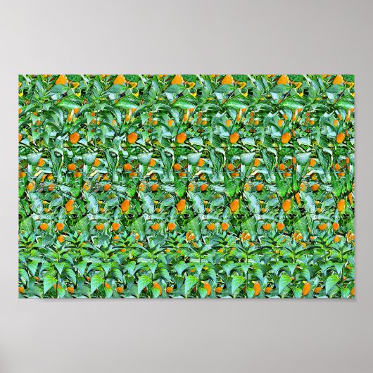 Groene rijen - Verborgen 3D print (Voorkant)