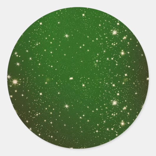 Groene rimpel. ronde sticker (Voorkant)